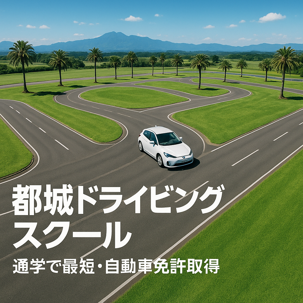都城ドライビングスクール通学で最短・自動車免許取得