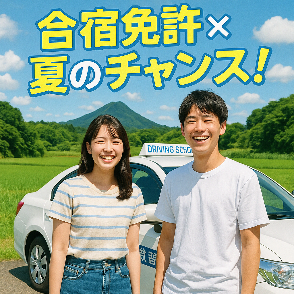 合宿免許×夏のチャンス！