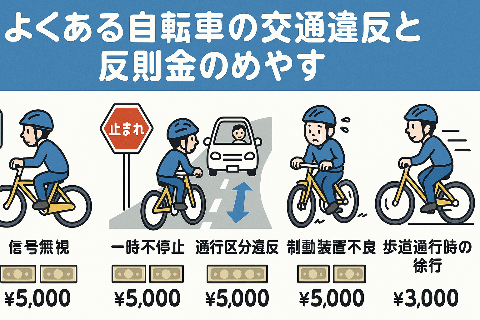 🚲「青切符」が自転車にも？違反すると反則金も！交通ルールが大きく変わります | MDS
